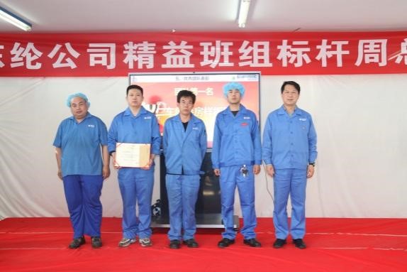 东纶公司精益班组项目标杆周活动顺利验收